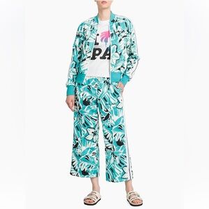 Palm Angels Hibiscus Bomber Track Jacket Sweatshirt Size Small